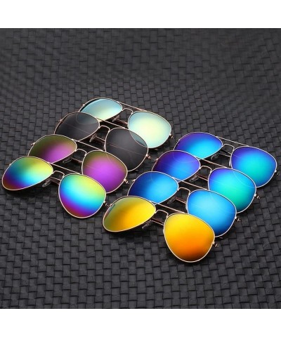 Oversized Women Men Sunglasses Retro Glasses Unisex Holiday Casual Fashion Vintage Oversize Metal Frame Gradient Eyewear - CN...