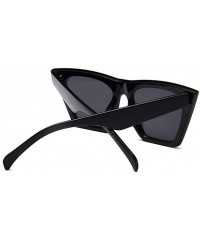 Cat Eye Square Sunglasses Man/Women Cat Eye Sun Glasses Classic Vintage UV400 Outdoor - Blue - CP198Y3UC5Q $10.60