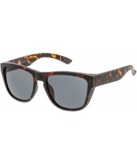 Wayfarer Classic Thick Arms Keyhole Bridge Square Lens Horn Rimmed Sunglasses 54mm - Matte Tortoise / Smoke - CD182GHUTNT $8.44