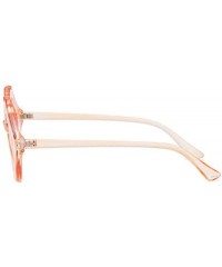 Rectangular Fashion Lips Frame Oversized Plastic Lenses Sunglasses for Women UV400 - Pink - C818NLS458I $7.24