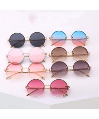 Goggle Steampunk Sunglasses Vintage Round Glasses Punk Gradient Goggle Shades Men UV400 - Tea Gradient - C918WQ3GTK4 $19.60