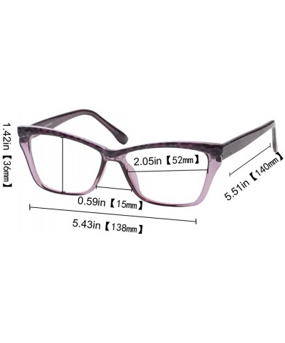 Rimless Womens Leopard Butterfly Reading Glasses Fashion Eye Glass Frame - Purple - C018IIQYRL0 $8.74