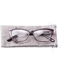 Rimless Womens Leopard Butterfly Reading Glasses Fashion Eye Glass Frame - Purple - C018IIQYRL0 $8.74