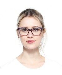 Rimless Womens Leopard Butterfly Reading Glasses Fashion Eye Glass Frame - Purple - C018IIQYRL0 $8.74