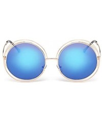 Aviator Sunglasses for Women Men Polarized Vintage Round Classic Retro Fashion Sun Glasses Aviator Mirrored uv Protection - C...