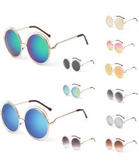 Aviator Sunglasses for Women Men Polarized Vintage Round Classic Retro Fashion Sun Glasses Aviator Mirrored uv Protection - C...