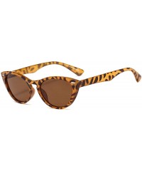 Cat Eye Cat eye sunglasses fashion ladies sunglasses - Pink Bean Flower Frame Powder - C7199CQK40C $17.33