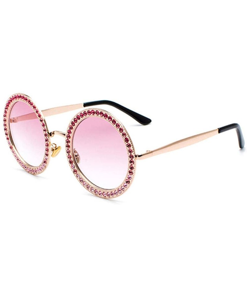 Cat Eye Three Line Electroplated Sunglasses Diamond Diamonds - CY18X7OU30O $46.37