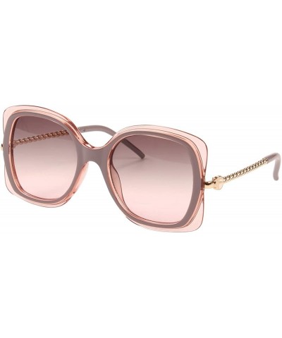 Square Classic Designer Style Square 100% UV Blocking protection Sunglasses For Women - CJ1985HTOCK $29.03