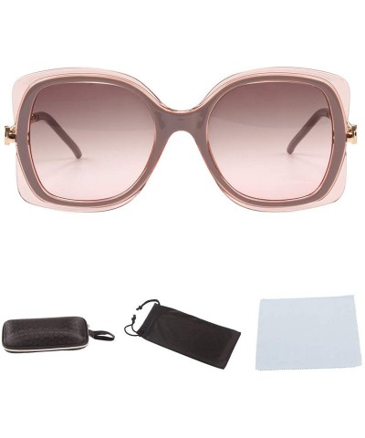 Square Classic Designer Style Square 100% UV Blocking protection Sunglasses For Women - CJ1985HTOCK $18.72