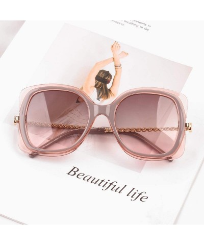 Square Classic Designer Style Square 100% UV Blocking protection Sunglasses For Women - CJ1985HTOCK $18.72