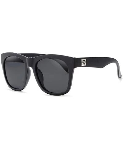 Sport Colourful Printed Sports Sunglasses Male/Female Polarizing Sunglasses Outdoor Beach Sunshades - Black-grey - CN18YM3XEO...