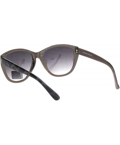 Oversized Womens Tortoise Chic Butterfly Designer Plastic Sunglasses - Black Tortoise Gradient Black - C818N60R6KM $10.67