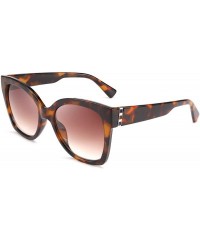 Oversized Retro Oversized Square Sunglasses Stylish Colorful Frame Chic Eyewear for Woman and Men B2597 - 02 Sexy Leopard - C...