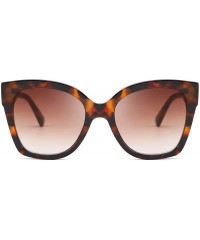 Oversized Retro Oversized Square Sunglasses Stylish Colorful Frame Chic Eyewear for Woman and Men B2597 - 02 Sexy Leopard - C...