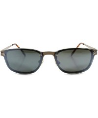 Rectangular Classic Vintage Old Fashion Stylish Mens Rectangle Hipster Sunglasses - Brown - C91892D56Q2 $24.33