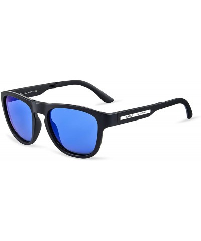 Aviator Unisex Ultra Lightweight Trapezoidal Sunglasses Polarized UV400 Protection Fashion Eyewear (Black) - CN196Y5CUZI $21.81