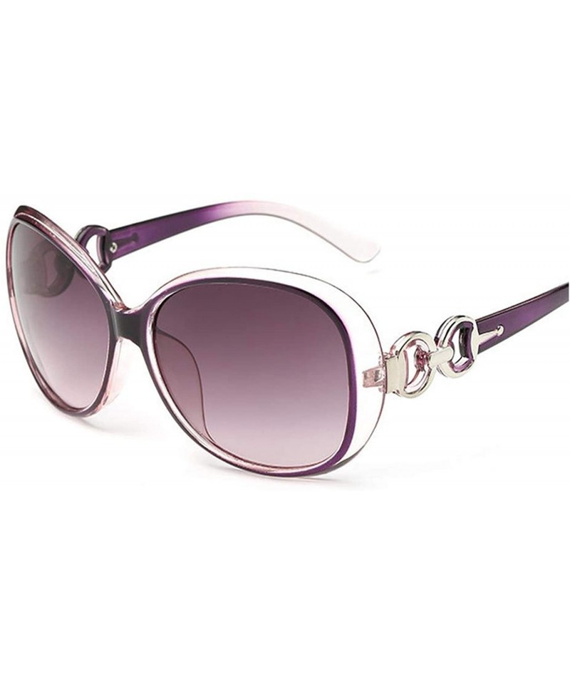 Sport Sunglasses Women Brand Designer Vintage Aviation Female Ladies Sun Glasses Female - Purple - CA18W78ZC42 $17.34