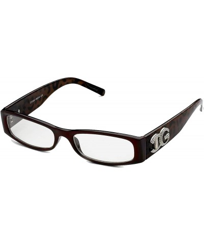 Oval Unisex Clear Plastic High Fashion Rectangular Oval Shape Clear Lens Glasses - C2117Q3GWPN $18.15