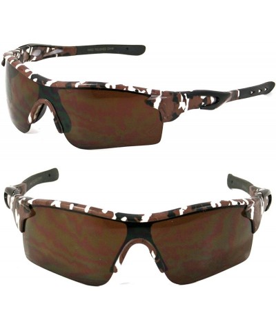 Sport Camouflage Sports Outdoor Sunglasses SS5270CAM - Brown - CR11I6DPC49 $18.06