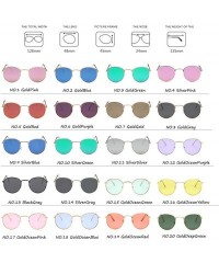 Square Round Retro Sunglasses Women Luxury Glasses Women/Men Small Mirror Oculos De Sol Gafas UV400 - Goldgreen - C7199CD882T...