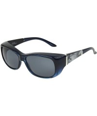 Rectangular Women's Haven-morgan Pearl Rectangular Fits Over Sunglasses - Black/Grey - C2196EN4TZ6 $31.13