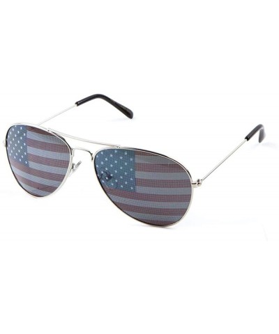 Wayfarer Usa Sunglasses American Flag Glasses July 4 Accessories UV400 Protected - 3 Pack Aviator - C718TG7S7TE $9.12