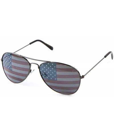 Wayfarer Usa Sunglasses American Flag Glasses July 4 Accessories UV400 Protected - 3 Pack Aviator - C718TG7S7TE $9.12