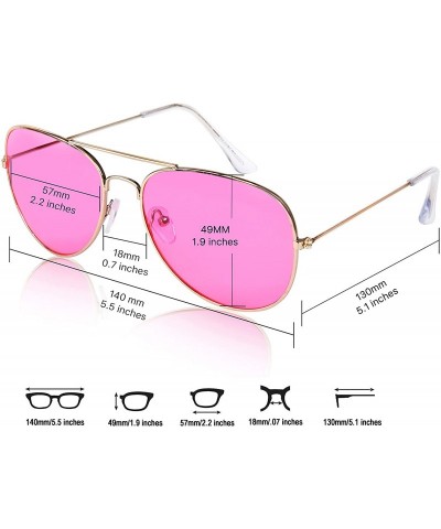 Wayfarer Usa Sunglasses American Flag Glasses July 4 Accessories UV400 Protected - 3 Pack Aviator - C718TG7S7TE $9.12