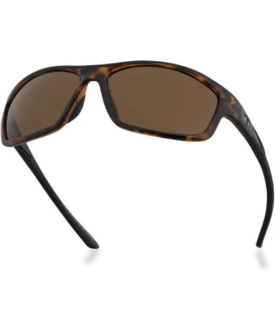 Sport Corning glass lens sunglasses for men & Women italy made polarized option - Tortoise/Brown B15 - CQ193L9R20M $89.04