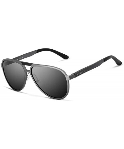 Sport Women/Men Aviator Polarized Aluminum Sunglasses Classic UV400 Lens G9820 - CH1824O3DA8 $24.78