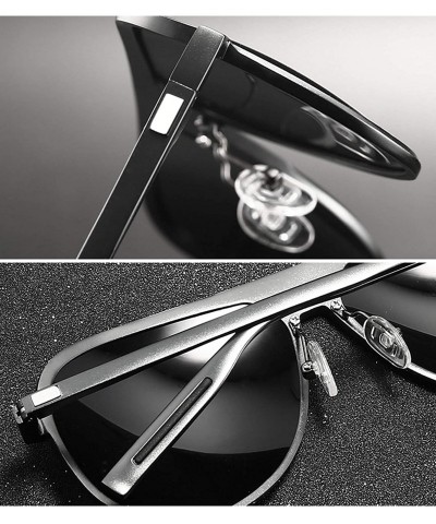 Sport Women/Men Aviator Polarized Aluminum Sunglasses Classic UV400 Lens G9820 - CH1824O3DA8 $14.54