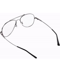 Aviator Pilot Full-flex Memory Titanium Optical Eyeglasses Frame - Large Grey - CM124AS3QN1 $22.35