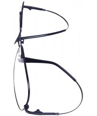 Aviator Pilot Full-flex Memory Titanium Optical Eyeglasses Frame - Large Grey - CM124AS3QN1 $22.35
