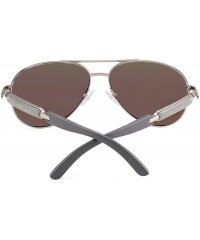 Oversized Classic Aviater Sunglasses for Women Men Metal Frame Mirrored Lens Driving Fashion Sunglasses 16884 - CX187GWD0ME $...