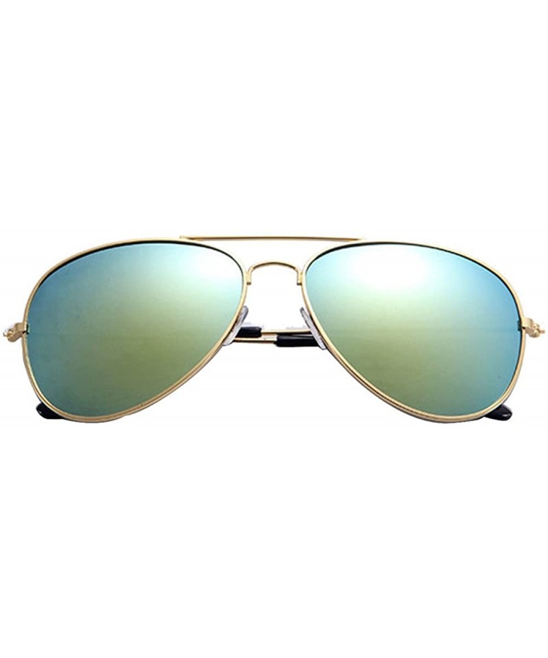 Oval Polarized Sunglasses Protection Mirrored - D - CX1908N9648 $11.43