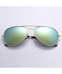 Oval Polarized Sunglasses Protection Mirrored - D - CX1908N9648 $11.43