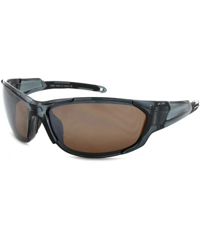 Sport Sports Sunglasses with Flash Mirrored Lens 570062/FM - Clear Grey - CH125WNSKUD $8.74