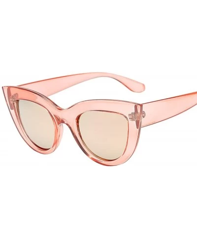 Cat Eye Sunglasses for Men Women Cat Eye Sunglasses Mirror Sunglasses Retro Glasses Eyewear Vintage Sunglasses - D - CN18QSL8...