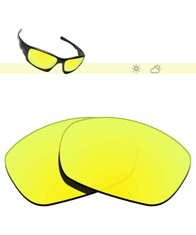 Sport 100% Precise-Fit Replacement Sunglass Lenses Ten X OO9128 - Polarized 24k Gold Mirror - CK18TU9IG0C $15.17