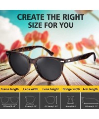 Aviator Polarized Sunglasses Protection Driving Flexible - Cateye Tortoise Frame & Black Lens - C318XXYSMS5 $19.66