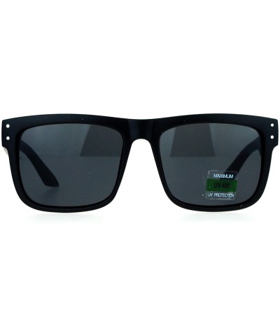 Square Unisex Fashion Sunglasses Square Rectangle Matte Frame Digital Pixel Print - Black White - C3188TRNAGD $9.17