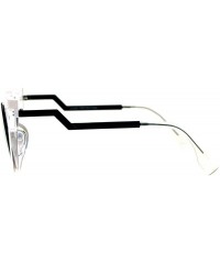 Round Womens Round Cateye Sunglasses Super Retro Stylish Eyewear UV400 - Clear (Purple Mirror) - C3189C2XS62 $27.42