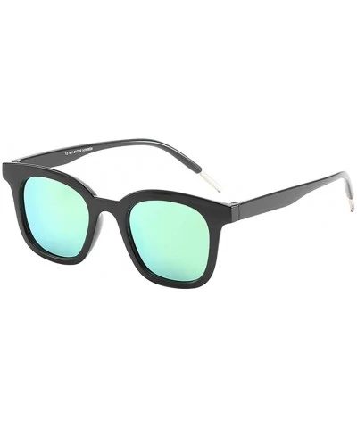Oversized Sunglasses for Women Oversize Vintage Eyewear for Driving Fishing Sun glasses - Green - CM18SZLX5RK $19.10