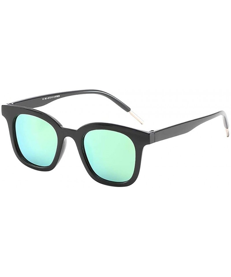 Oversized Sunglasses for Women Oversize Vintage Eyewear for Driving Fishing Sun glasses - Green - CM18SZLX5RK $7.64