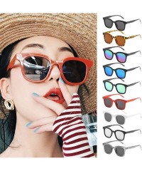 Oversized Sunglasses for Women Oversize Vintage Eyewear for Driving Fishing Sun glasses - Green - CM18SZLX5RK $7.64