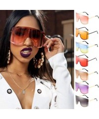 Square Oversize Polarized Sunglasses for Women - Square Siamese Lens Sun Glasses UV400 Protection Glasses Shades - E - C71964...