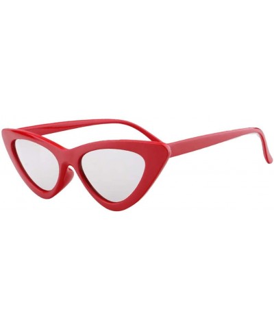 Semi-rimless Sunglasses Colorful Protection - K - CH194YTRI6K $8.04