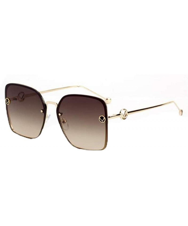 Aviator 2019 new sunglasses ladies fashion big box sunglasses- marine film sunglasses female tide - F - CX18S0WXKE3 $49.13