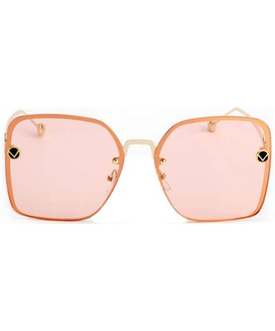 Aviator 2019 new sunglasses ladies fashion big box sunglasses- marine film sunglasses female tide - F - CX18S0WXKE3 $49.13